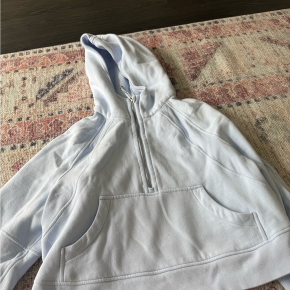 Lululemon Athletica Scuba Oversized Half-zip Hoodie (Windmill Blue) M/L - Picture 2 of 4